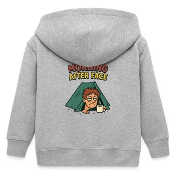 Der Morgen Danach Zelten Camping Festival - Kinder Organic Kapuzenjacke Mini Cultivator von Stanley/Stella - Grau meliert - Hinten