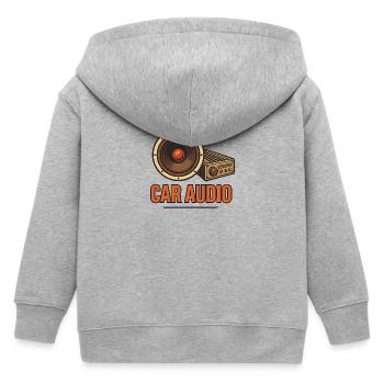 Car-Audio-Konzept - Kinder Organic Kapuzenjacke Mini Cultivator von Stanley/Stella - Grau meliert - Hinten