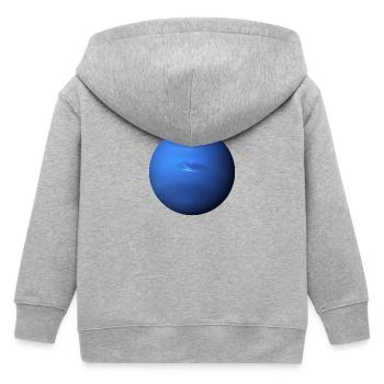 Neptune - Planète Neptune - Veste à capuche enfant bio Stanley/Stella - gris chiné - Dos