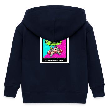 Intensives Gamer-Training - Kinder Organic Kapuzenjacke Mini Cultivator von Stanley/Stella - Navy - Hinten