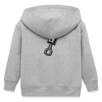 Piston industriel monochrome - Veste à capuche enfant bio Stanley/Stella - gris chiné - Dos