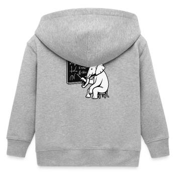 Professor Elephant - Kinder Organic Kapuzenjacke Mini Cultivator von Stanley/Stella - Grau meliert - Hinten