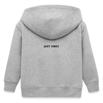 JUST VIBES - Kinder Organic Kapuzenjacke Mini Cultivator von Stanley/Stella - Grau meliert - Hinten