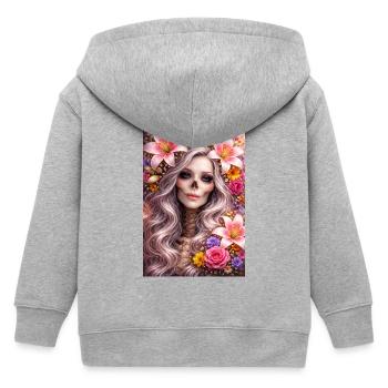 Lilith Mortis - Veste à capuche enfant bio Stanley/Stella - gris chiné - Dos