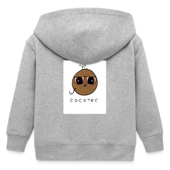 Te amo - Kinder Organic Kapuzenjacke Mini Cultivator von Stanley/Stella - Grau meliert - Hinten