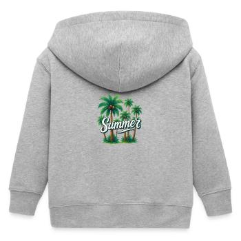 Ambiance estivale - Veste à capuche enfant bio Stanley/Stella - gris chiné - Dos