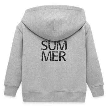 SUMMER - Kinder Organic Kapuzenjacke Mini Cultivator von Stanley/Stella - Grau meliert - Hinten