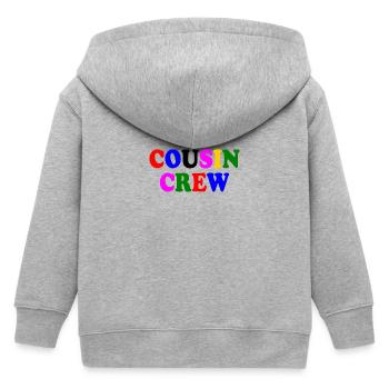 Cousin crew - Kinder Organic Kapuzenjacke Mini Cultivator von Stanley/Stella - Grau meliert - Hinten