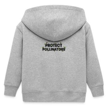 Protect Pollinators | Rettet die Bienen - Kinder Organic Kapuzenjacke Mini Cultivator von Stanley/Stella - Grau meliert - Hinten