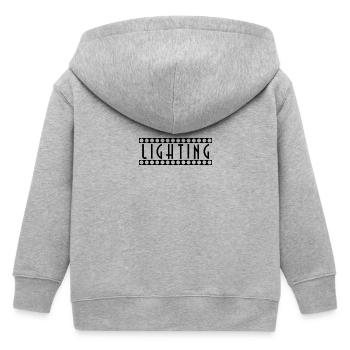 éclairage - Veste à capuche enfant bio Stanley/Stella - gris chiné - Dos