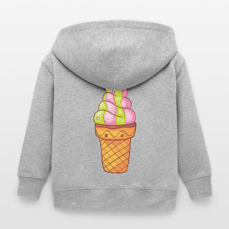 Softeis Eis Speiseeis Eiskrem Eiscreme Kugeleis Kinder Organic Kapuzenjacke Mini Cultivator von Stanley/Stella
