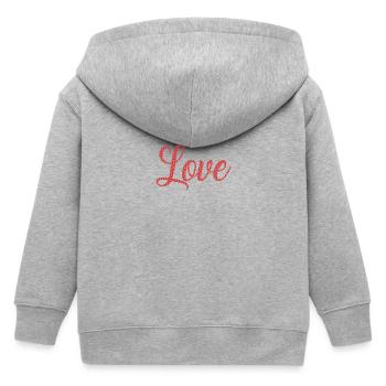 ICH HABE GERADE GEHEIRATET. Junggesellinnenabschied. VALENTINSTAG. PAAR - Kinder Organic Kapuzenjacke Mini Cultivator von Stanley/Stella - Grau meliert - Hinten