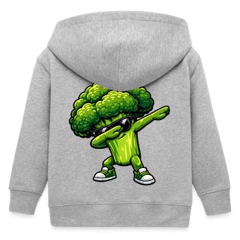 Tamponnement du brocoli - Veste à capuche enfant bio Stanley/Stella - gris chiné - Dos