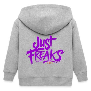 Just Freaks Pink Power Sport Fit - Just Freaks ® - Kinder Organic Kapuzenjacke Mini Cultivator von Stanley/Stella - Grau meliert - Hinten