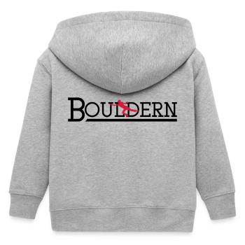 bouldern - Kinder Organic Kapuzenjacke Mini Cultivator von Stanley/Stella - Grau meliert - Hinten