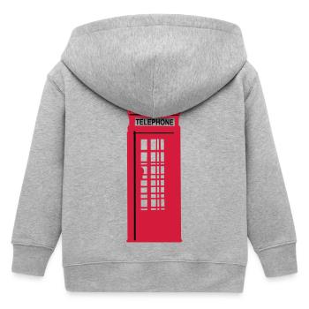 phone_box_1 - Veste à capuche enfant bio Stanley/Stella - gris chiné - Dos