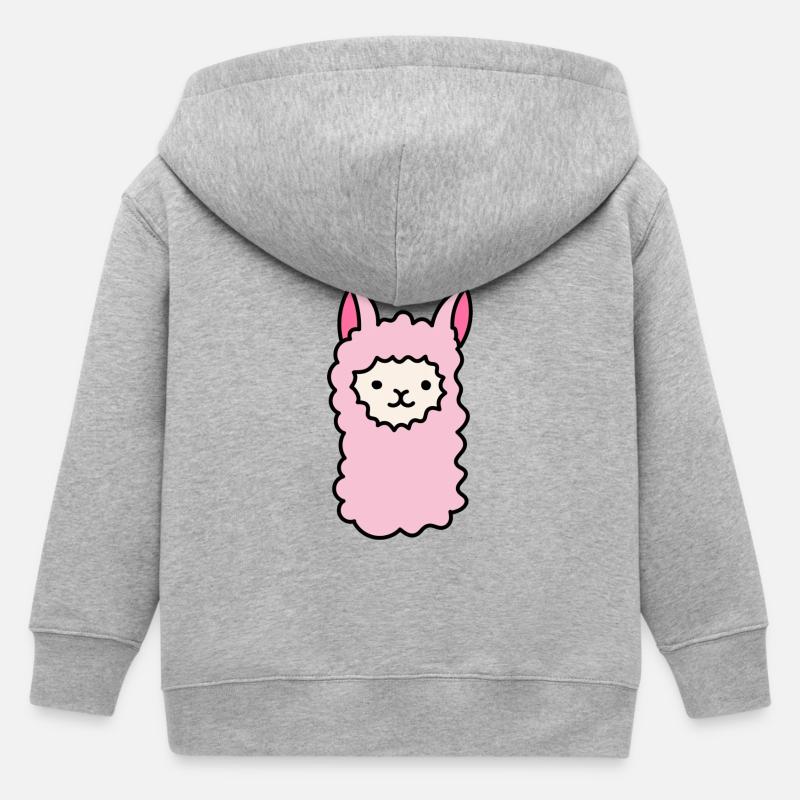 Ramalama - Veste à capuche enfant bio Stanley/Stella - gris chiné