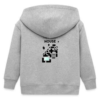 Construire une maison - Veste à capuche enfant bio Stanley/Stella - gris chiné - Dos