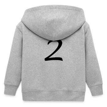 2 - Veste à capuche enfant bio Stanley/Stella - gris chiné - Dos