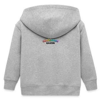 GENERATION KAIZEN SCHWARZ - Kinder Organic Kapuzenjacke Mini Cultivator von Stanley/Stella - Grau meliert - Hinten
