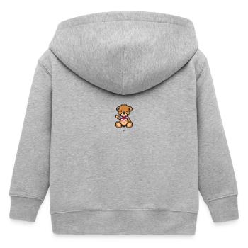 Pixel MiniBear UK - Veste à capuche enfant bio Stanley/Stella - gris chiné - Dos