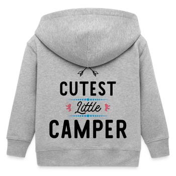 Camper - Kinder Organic Kapuzenjacke Mini Cultivator von Stanley/Stella - Grau meliert - Hinten