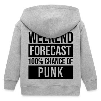 Punk - Kinder Organic Kapuzenjacke Mini Cultivator von Stanley/Stella - Grau meliert - Hinten