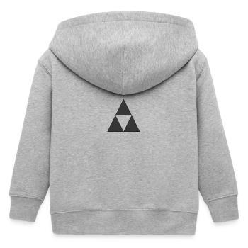 tri-force - Veste à capuche enfant bio Stanley/Stella - gris chiné - Dos