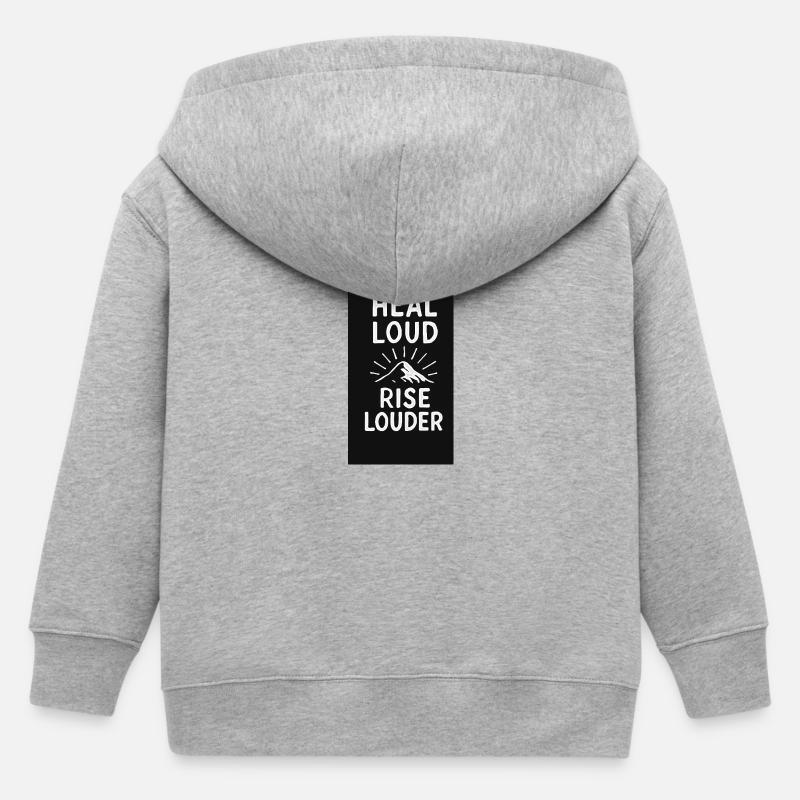 GlowGrind - Veste à capuche enfant bio Stanley/Stella - gris chiné