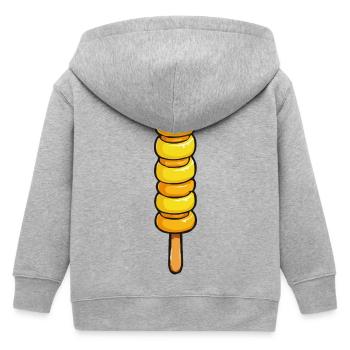 Eis am Stiel - Kinder Organic Kapuzenjacke Mini Cultivator von Stanley/Stella - Grau meliert - Hinten