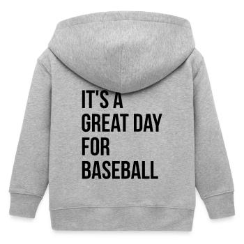 Baseball - Kinder Organic Kapuzenjacke Mini Cultivator von Stanley/Stella - Grau meliert - Hinten
