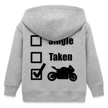 idée cadeau de moto pour les motards - Veste à capuche enfant bio Stanley/Stella - gris chiné - Dos