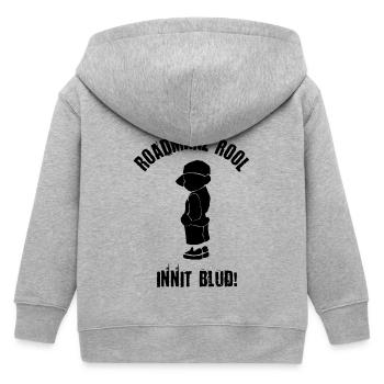 Roadmanz Rool - Innit Blud - Schwarz - Kinder Organic Kapuzenjacke Mini Cultivator von Stanley/Stella - Grau meliert - Hinten