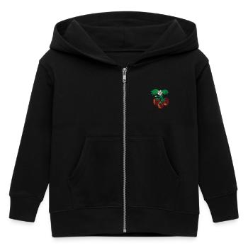 Strawberry - Kinder Organic Kapuzenjacke Mini Cultivator von Stanley/Stella - Schwarz - Vorne