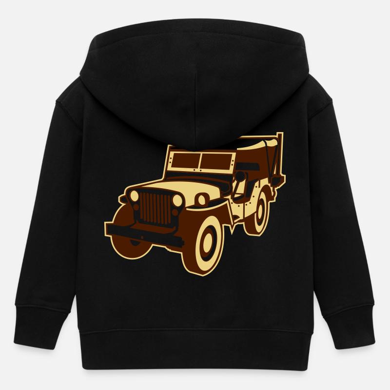 altgedienter Geländewagen - Veste à capuche enfant bio Stanley/Stella - noir