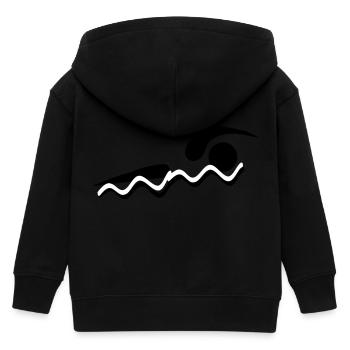 Schwimmen - Kinder Organic Kapuzenjacke Mini Cultivator von Stanley/Stella - Schwarz - Hinten