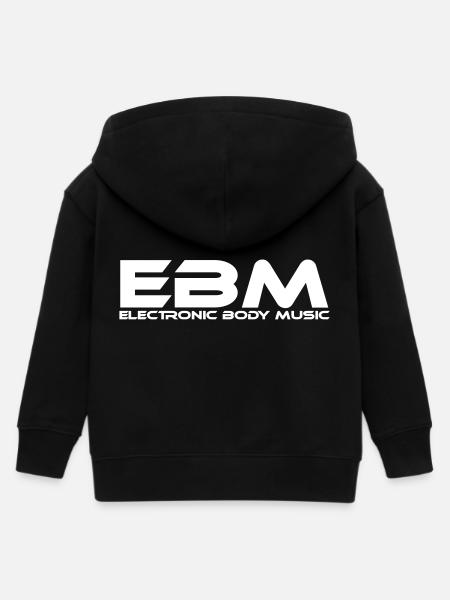 EBM Electronic Body Music - Kinder Organic Kapuzenjacke Mini Cultivator von Stanley/Stella - Schwarz