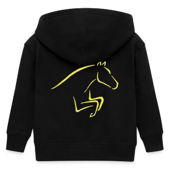 horse - Kinder Organic Kapuzenjacke Mini Cultivator von Stanley/Stella - Schwarz - Hinten