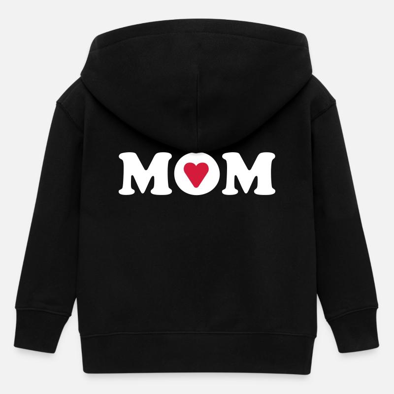 J'aime maman - Veste à capuche enfant bio Stanley/Stella - noir