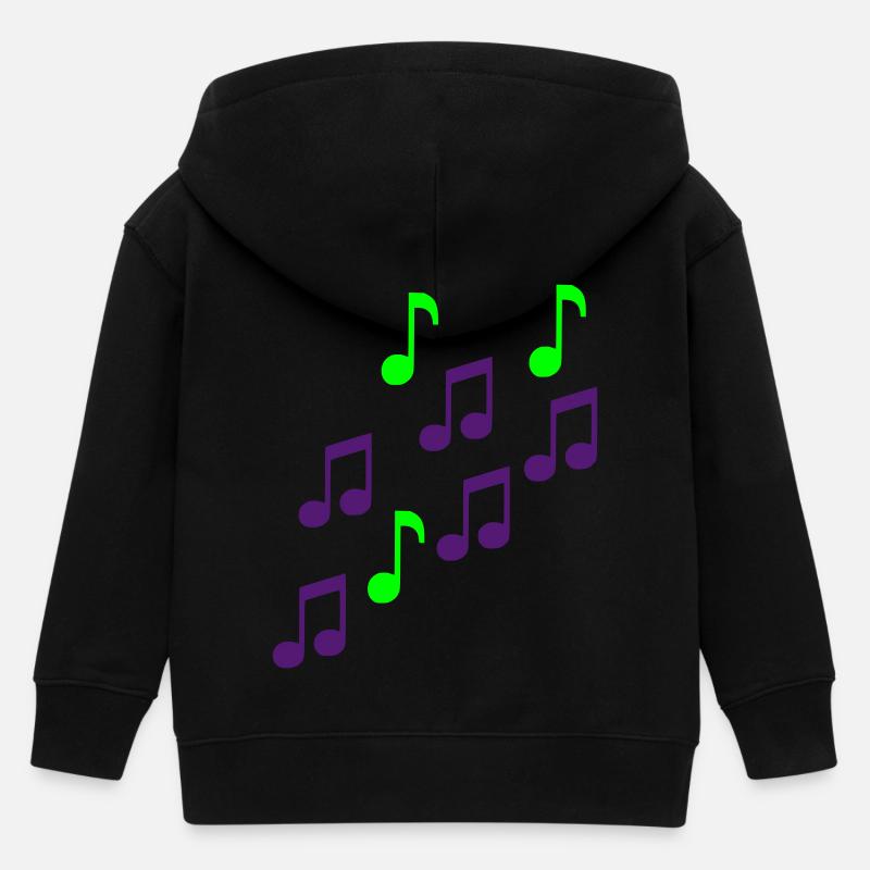 Notes - Veste à capuche enfant bio Stanley/Stella - noir