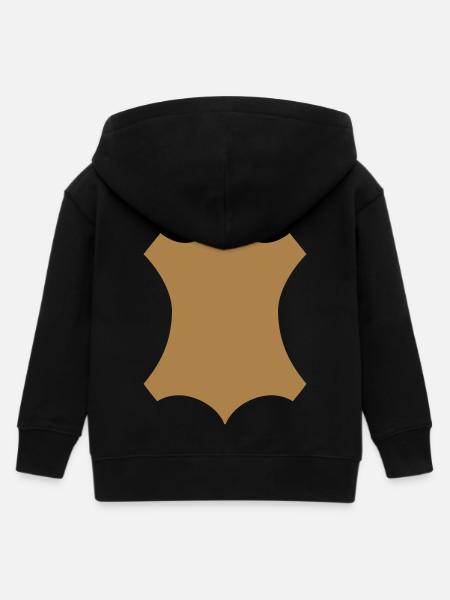 Leder - Kinder Organic Kapuzenjacke Mini Cultivator von Stanley/Stella - Schwarz