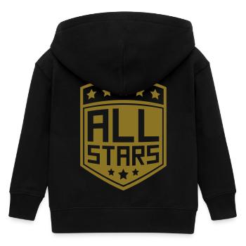 Allstars Schild Rang Abzeichen - Kinder Organic Kapuzenjacke Mini Cultivator von Stanley/Stella - Schwarz - Hinten