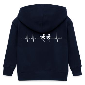 Amour de rames rameurs Aviron ECG - Veste à capuche enfant bio Stanley/Stella - marine - Dos