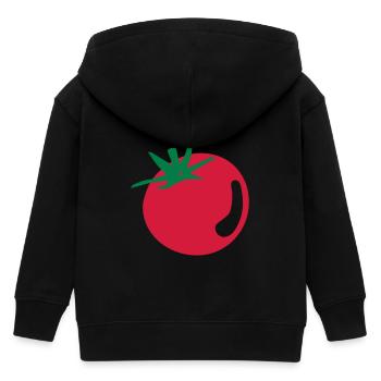 Tomate - Kinder Organic Kapuzenjacke Mini Cultivator von Stanley/Stella - Schwarz - Hinten