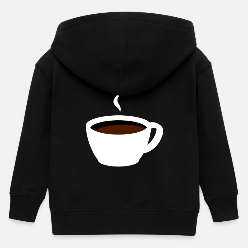Tasse à café - Veste à capuche enfant bio Stanley/Stella - noir