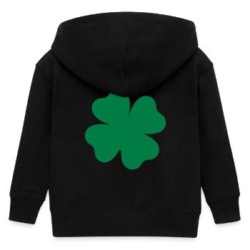 kleeblatt - Kinder Organic Kapuzenjacke Mini Cultivator von Stanley/Stella - Schwarz - Hinten