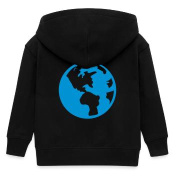 erde_01 - Kinder Organic Kapuzenjacke Mini Cultivator von Stanley/Stella - Schwarz - Hinten