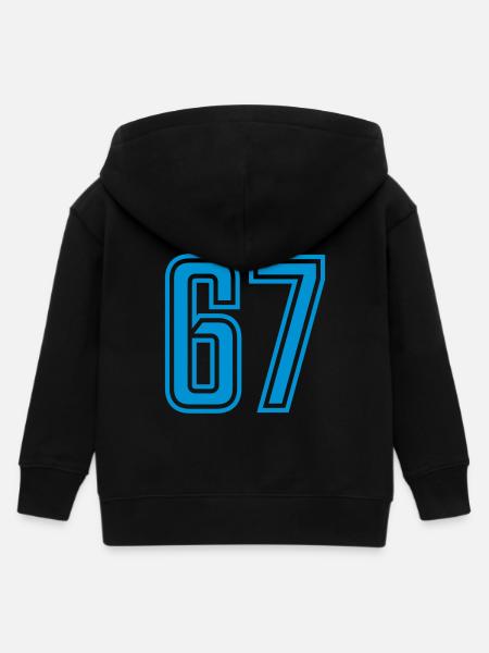 67 - Kinder Organic Kapuzenjacke Mini Cultivator von Stanley/Stella - Schwarz