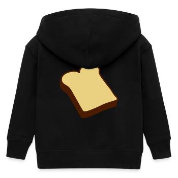 Toast - Kids Organic Zip-up Hoodie by Stanley/Stella - black - Back