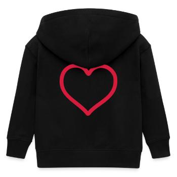 heart - Kinder Organic Kapuzenjacke Mini Cultivator von Stanley/Stella - Schwarz - Hinten